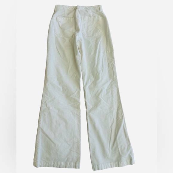Faherty Stretch Corduroy Patch Pocket Pants in White - Picture 10 of 14